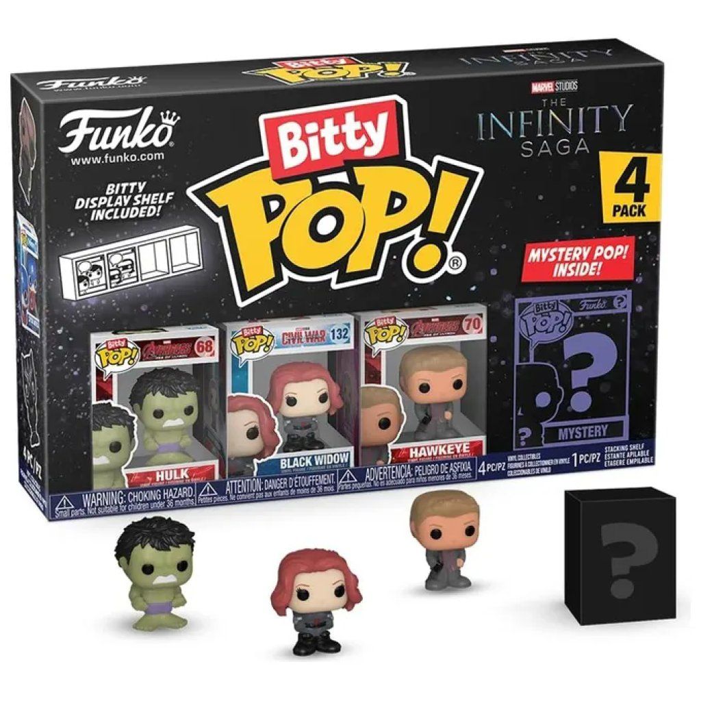 Funko Bitty Pop! Marvel Infinity Saga Hulk – Confezione da 4 Funko Bitty Pop! Marvel Infinity Saga Hulk – Confezione da 4