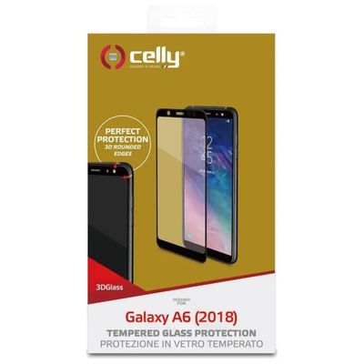 Celly 3D Glass Nero per Samsung Galaxy A6 (2018) Celly 3D Glass Nero per Samsung Galaxy A6 (2018)