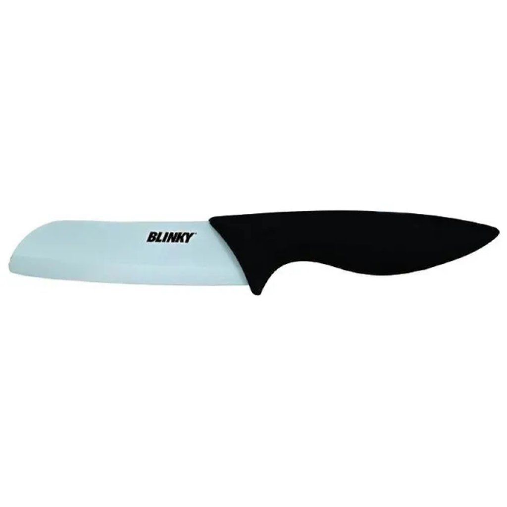VIGOR-BLINKY Coltello Santoku in Ceramica Blinky con Lama da 12 cm