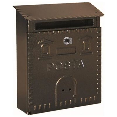 DOBO Cassetta Postale in Ferro Antracite 23 × 9 × 29 cm
