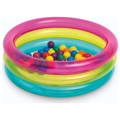INTEX Piscina Gonfiabile con 50 Palline Colorate, 86 cm INTEX Piscina Gonfiabile con 50 Palline Colorate, 86 cm