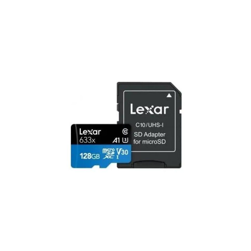 Lexar MicroSDHC 64 GB UHS-I con adattatore SD