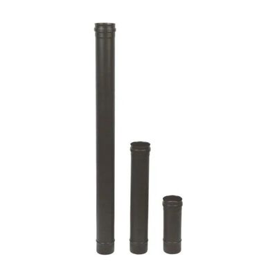 MARAL Tubo inox nero MARAL per pellet 100 mm, L 250 mm MARAL Tubo inox nero MARAL per pellet 100 mm, L 250 mm