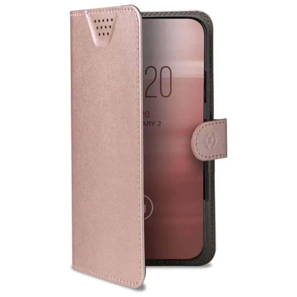 Celly Wally One XXL Cover a Libro Rosa per Smartphone 5–5,5″ Celly Wally One XXL Cover a Libro Rosa per Smartphone 5–5,5″
