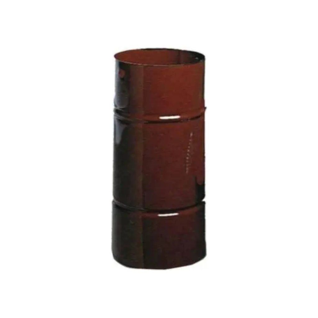 ALA 2000 Serrandola smaltata marrone per canna fumaria 13 cm, altezza 25 cm