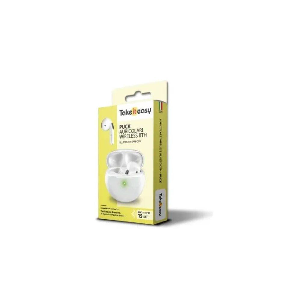 Tiemmetakeit 3773 Auricolari Bluetooth Wireless Bianchi
