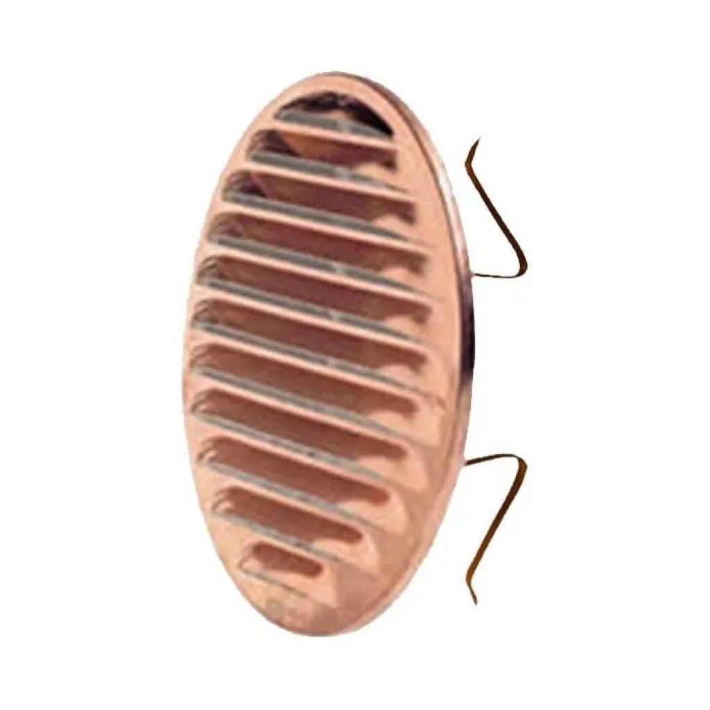 LAVENTILAZIONE Griglia tonda di ventilazione ramata 17,5 cm con rete e molle