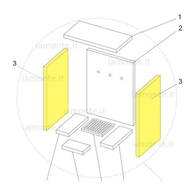 Blinky Piastra Refrattaria in Acciaio per Stufe 39,6 x 18 x 2,8 cm