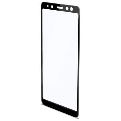 Celly 3D Glass: vetro protettivo nero per Samsung Galaxy A8+