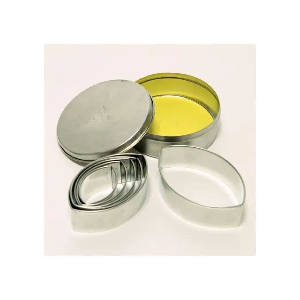 PAVONI ITALIA Set da 6 Tagliapasta a Forma di Foglia Liscia Pavoni Italia
