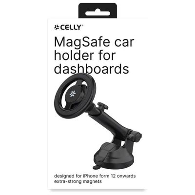 Celly Ghost MagHolder – Supporto Magnetico da Dashboard, Nero