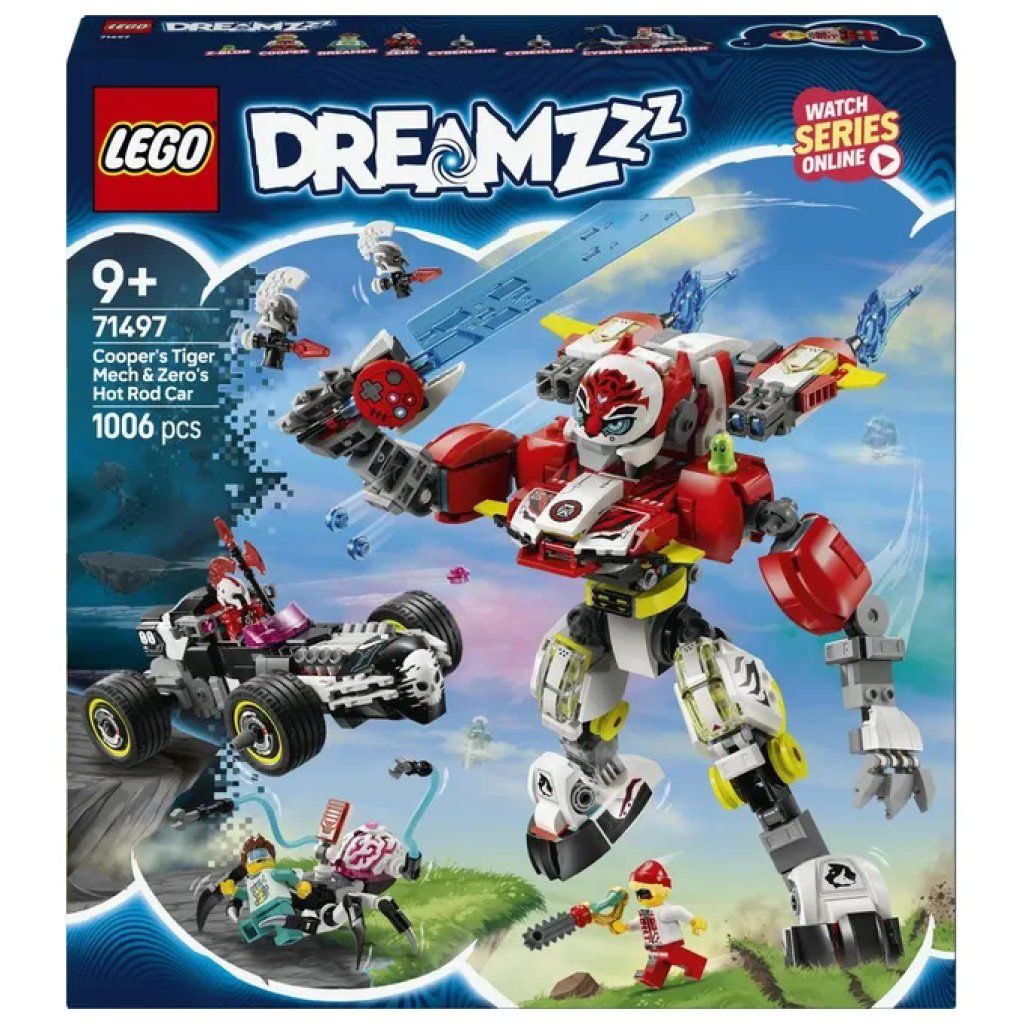 LEGO 71497 DREAMZzz Mech Tigre di Cooper e Bolide di Zero Giocattolo da Costruzione con 1006 Pezzi 3