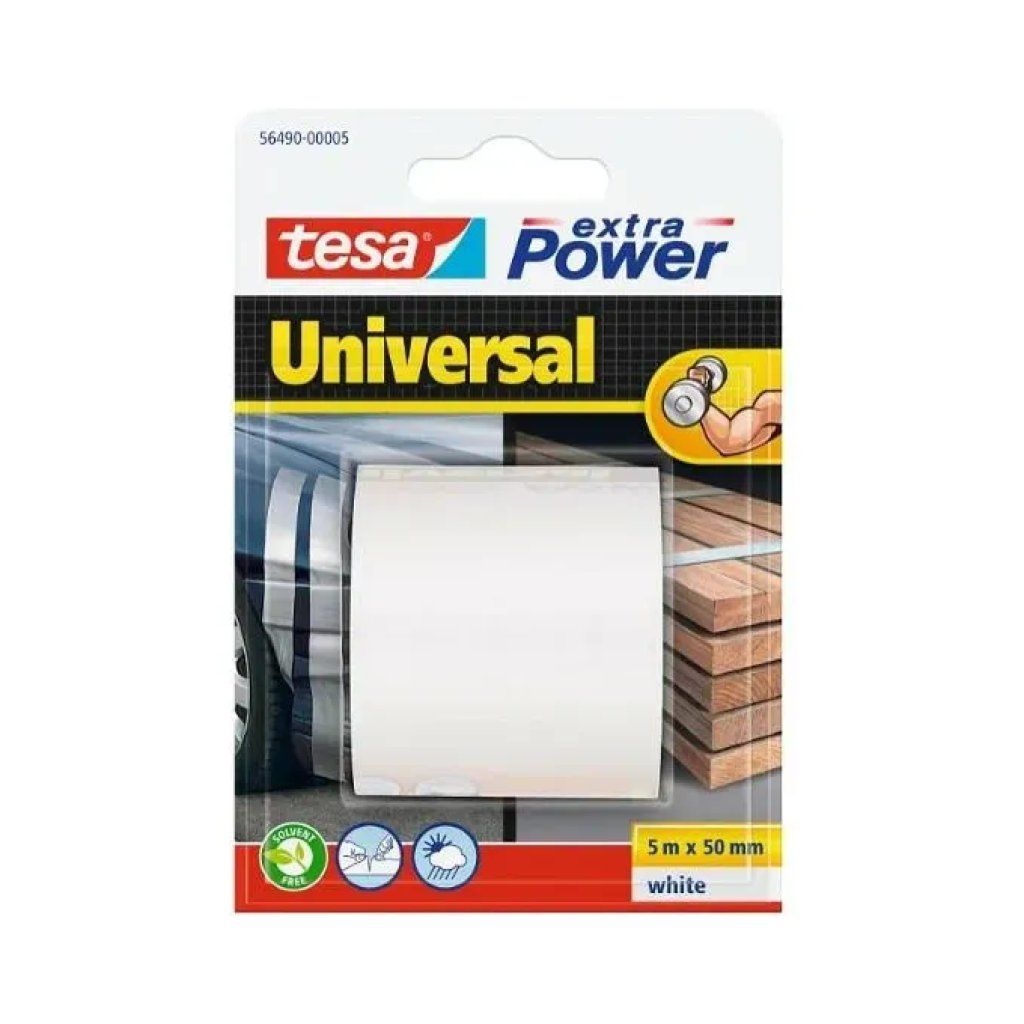 TESA Nastro telato Extrapower bianco 5 m x 50 mm TESA Nastro telato Extrapower bianco 5 m x 50 mm