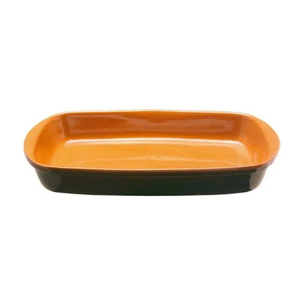 COLI Teglia rettangolare in terracotta COLI Bruna 32 × 18 cm COLI Teglia rettangolare in terracotta COLI Bruna 32 × 18 cm