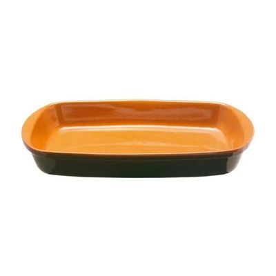 COLI Teglia rettangolare in terracotta COLI Bruna 32 × 18 cm