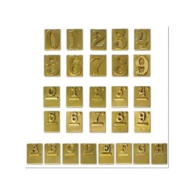 VIGOR-BLINKY Numero Civico 2 in Ottone con Finitura Bronzata