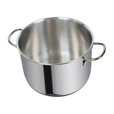 Metalsomma Pentola in Acciaio Inox 18/10, 2 Manici, 12 cm