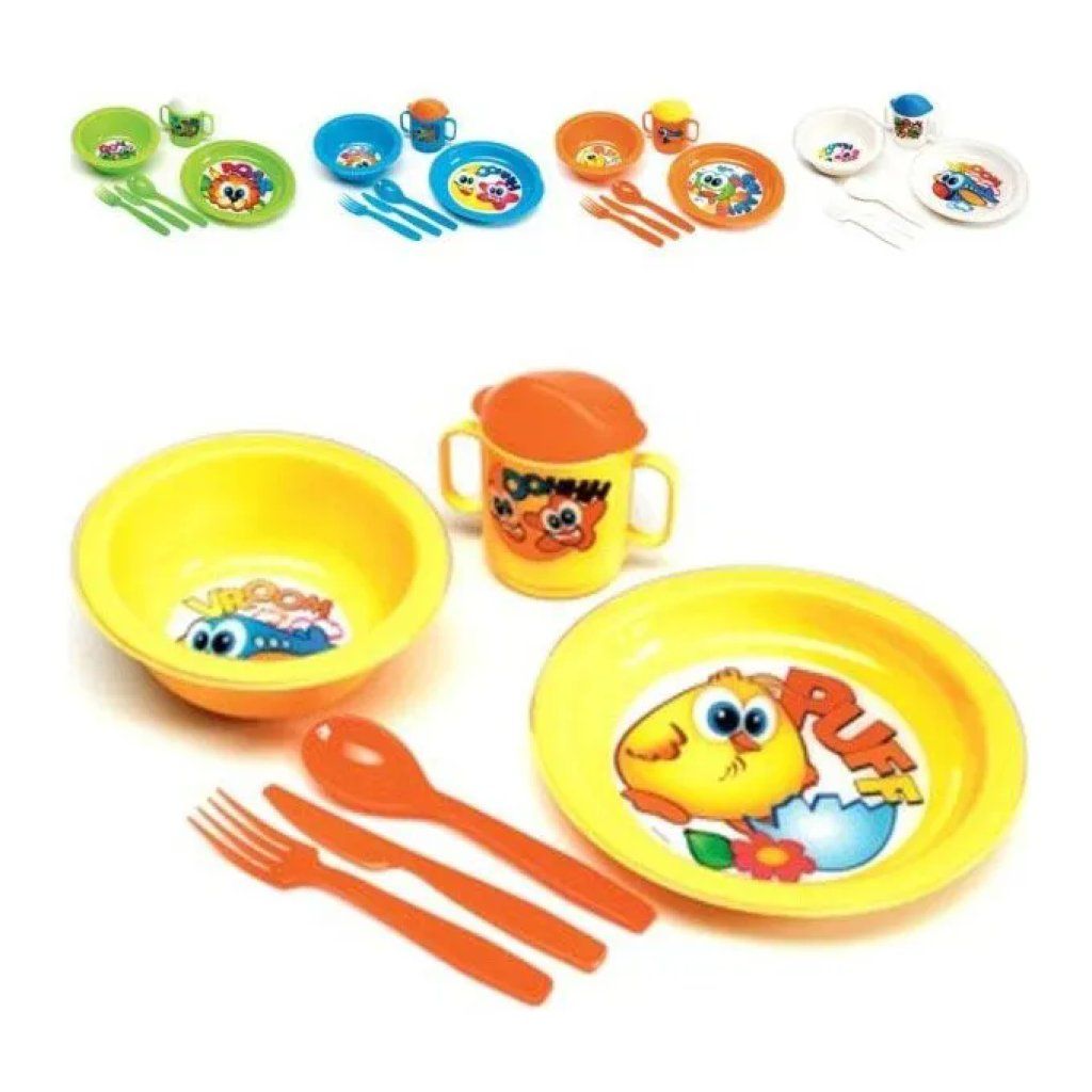 Cosmoplast Baby Set pappa per bambini, 6 pezzi