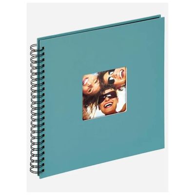 Walther Fun Petrol SA110K – Album fotografico a spirale 30×30 cm, 50 pagine nere