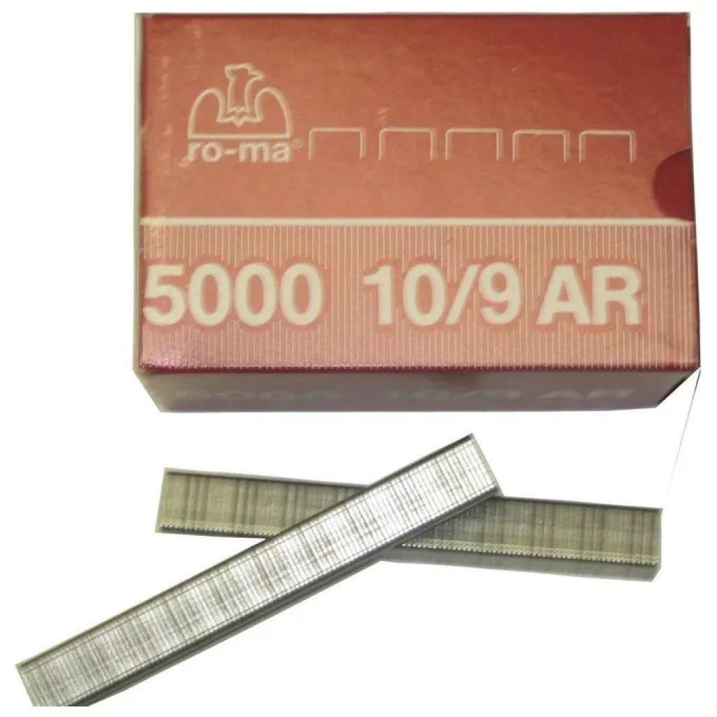 RO-MA Punti metallici in acciaio 10/9, 5000 pezzi RO-MA Punti metallici in acciaio 10/9, 5000 pezzi