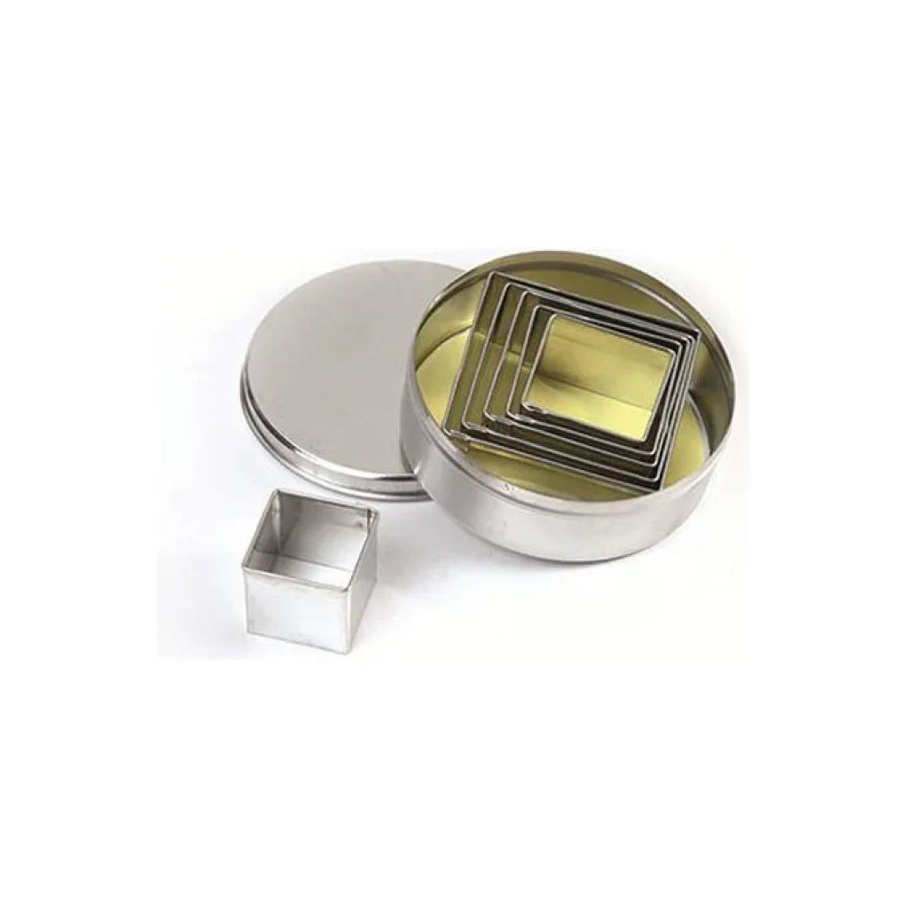 PAVONI ITALIA Set 6 Tagliapasta Quadrati Lisci Pavoni Italia