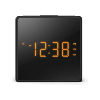 Philips TAR4500/10 Sveglia Digitale con Radio FM e USB-C Nera