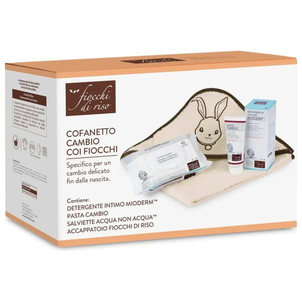 Fiocchi di Riso Set Regalo Infanzia Cofanetto Cambio