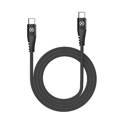 Celly Cavo USB-C a USB-C in Nylon 60 W Nero