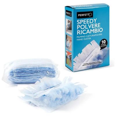 Perfetto Spedy – Confezione da 10 ricambi per piumino catturapolvere