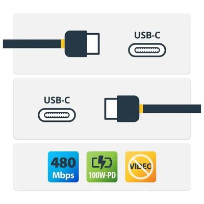 StarTech.com Cavo USB-C maschio-maschio, 2 m, bianco StarTech.com Cavo USB-C maschio-maschio, 2 m, bianco