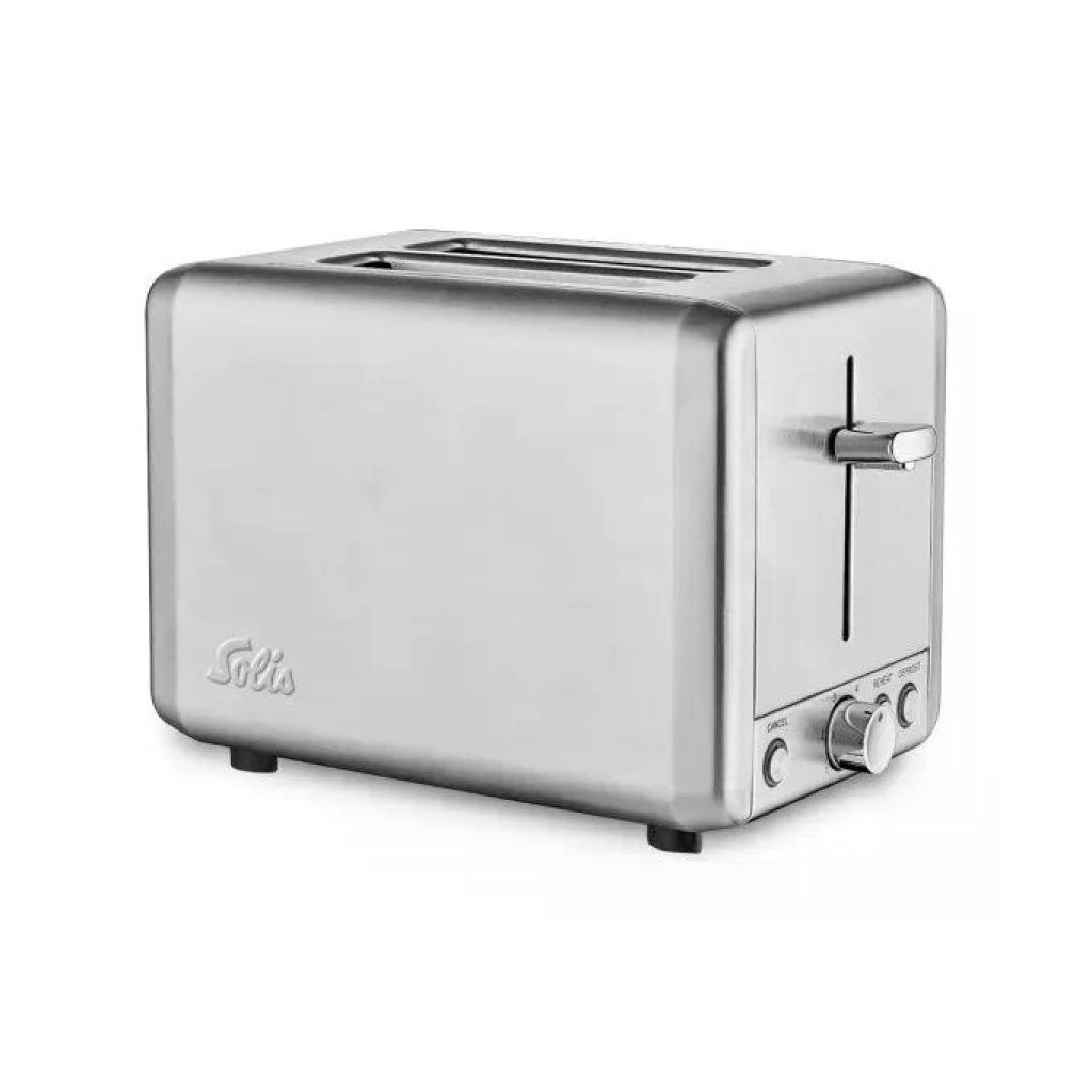 Solis Toaster Steel 6 – Tostapane in acciaio inox, 2 fette, 925 W