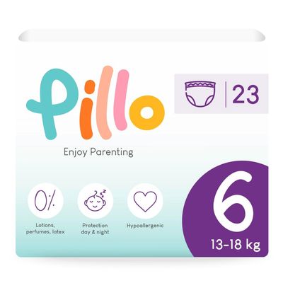 Pillo Enjoy Parenting Pannolini Mutandina Taglia 6 XL, 23 pezzi