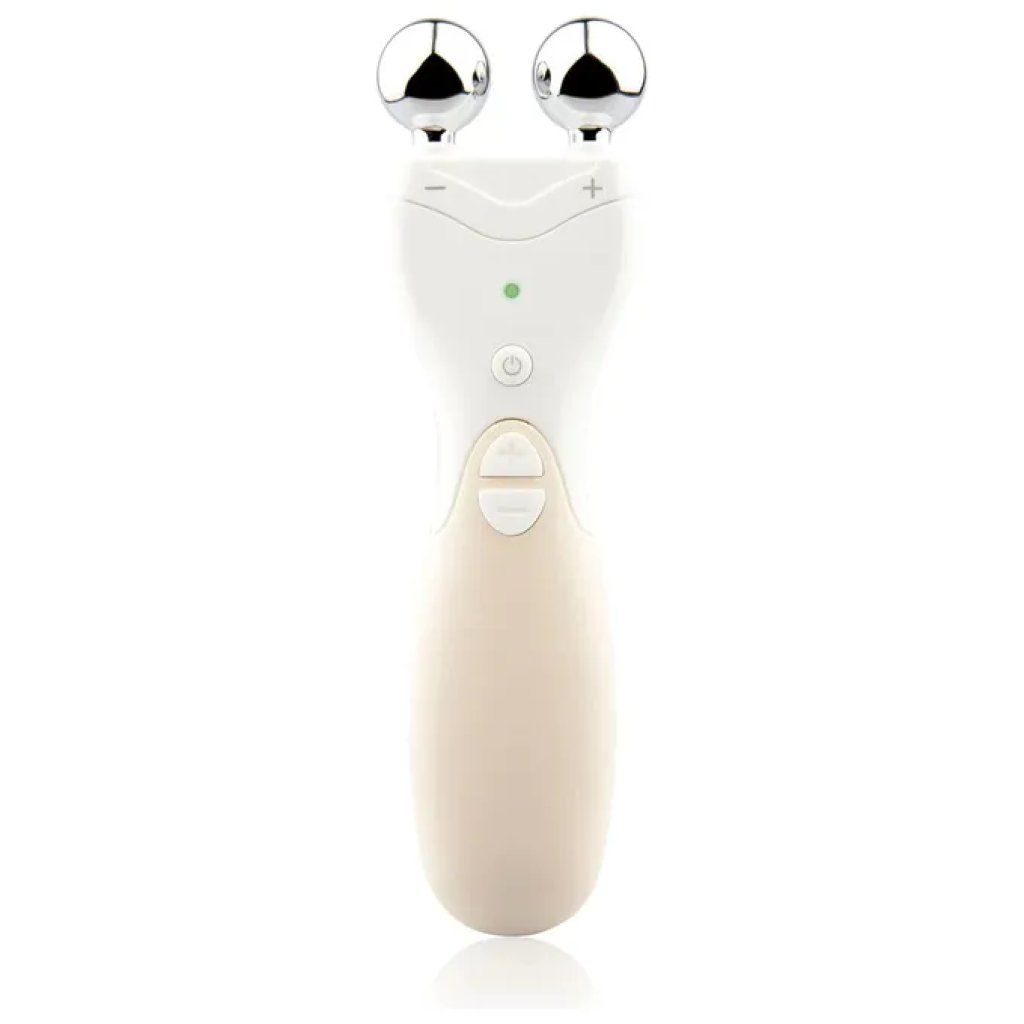 Rio FALI7 Face 60 Seconds Lift – Massaggiatore facciale EMS con infusione galvanica, bianco