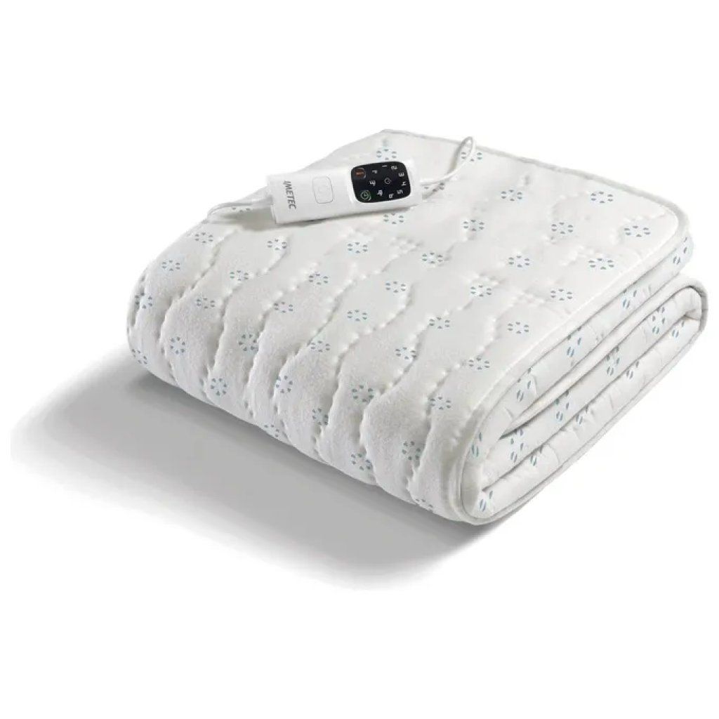 Imetec Adapto Purity Scaldasonno Singolo 150x80 cm 100% Cotone Antibatterico 150 W 6 Temperature Timer