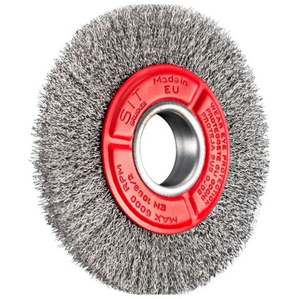 SIT Spazzola circolare per elettroutensili 100 mm, spessore 15 mm, foro 16 mm SIT Spazzola circolare per elettroutensili 100 mm, spessore 15 mm, foro 16 mm
