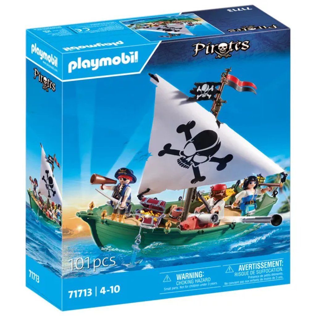PLAYMOBIL Pirates 71713 – Vascello Pirata, 101 Pezzi PLAYMOBIL Pirates 71713 – Vascello Pirata, 101 Pezzi