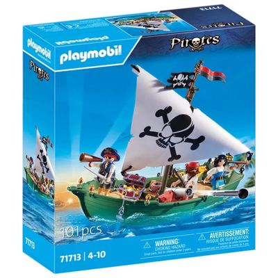 PLAYMOBIL Pirates 71713 – Vascello Pirata, 101 Pezzi