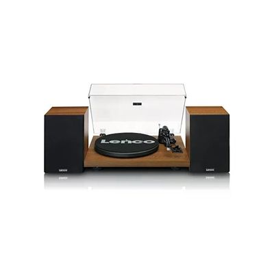 Lenco LS-480WD Giradischi Bluetooth con 2 Altoparlanti in Legno