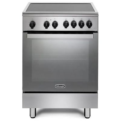 DELONGHI De’Longhi DMX64INL Cucina a Induzione con Forno 69 L, 4 Zone, Inox