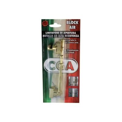 Defence System Block-Air 00104 – Limitatore di apertura per finestre, metallo nero, 19 cm Defence System Block-Air 00104 – Limitatore di apertura per finestre, metallo nero, 19 cm