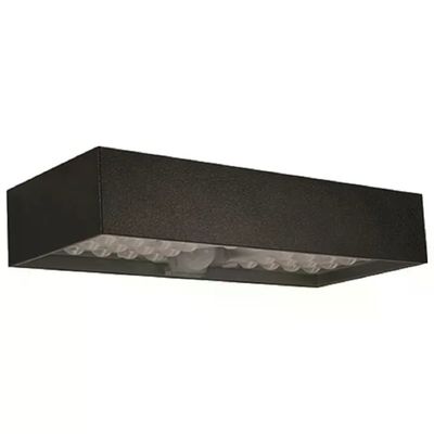 VIGOR Tebe Applique Solare LED da Parete, Nero, 6 W, 800 lm