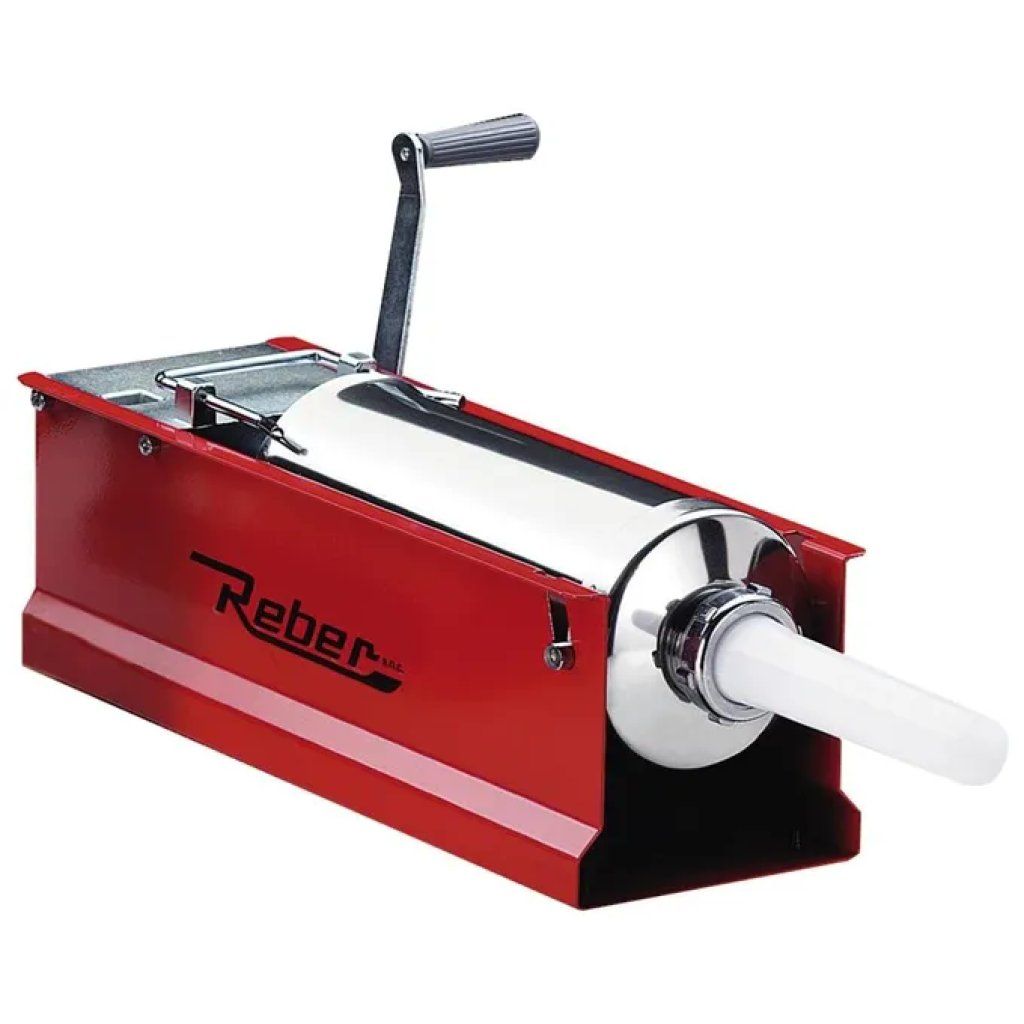 Reber 8950N Insaccatrice Manuale 2 Velocita' 5 Kg Acciaio Inox 4 Imbuti colore Rosso