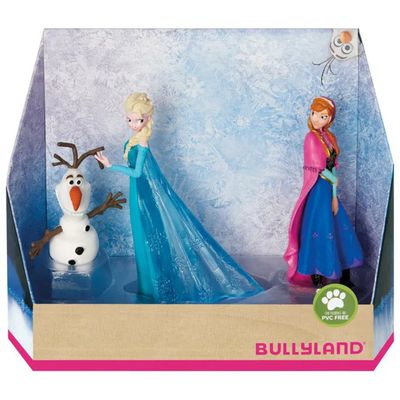 Bullyland Set Frozen con Elsa, Anna e Olaf – 3 Mini Figure Dipinte a Mano