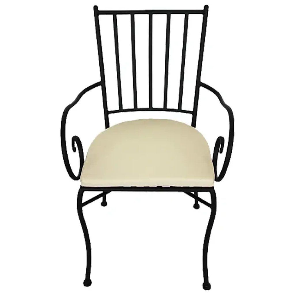 LIF Sedia con braccioli Jasmine LIF beige in metallo