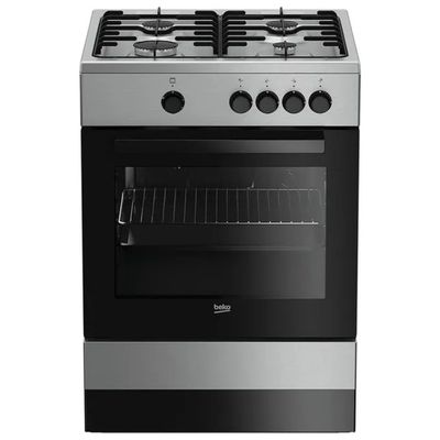 BEKO La Germania AMN9P5GXVC Cucina a Gas 90x60 cm, 5 Fuochi, Forno Ventilato 56 L, Classe A+, Inox BEKO La Germania AMN9P5GXVC Cucina a Gas 90x60 cm, 5 Fuochi, Forno Ventilato 56 L, Classe A+, Inox
