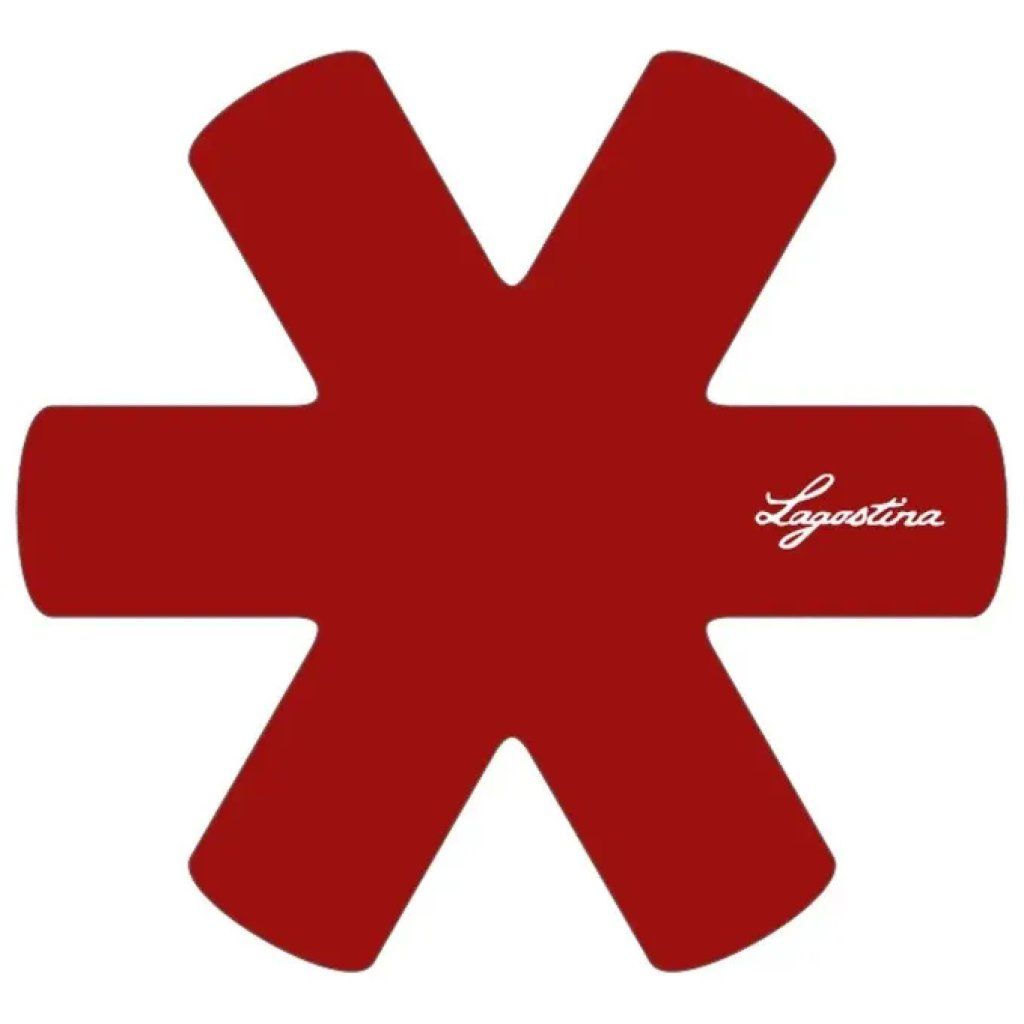 Lagostina Ingenio Smart Set 4 Proteggi Padelle in Cotone Rosso 38 cm