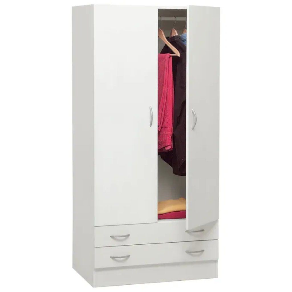 Composad Facile armadio bianco a 2 ante e 2 cassetti