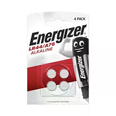 Energizer A76/LR44 – 4 batterie alcaline a bottone Energizer A76/LR44 – 4 batterie alcaline a bottone