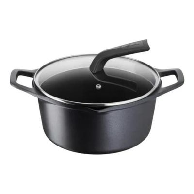Lagostina 2100124078 Aroma Casseruola Fonda con Coperchio in Vetro Alluminio Pressofuso 24 cm Adatta a Lagostina 2100124078 Aroma Casseruola Fonda con Coperchio in Vetro Alluminio Pressofuso 24 cm Adatta a
