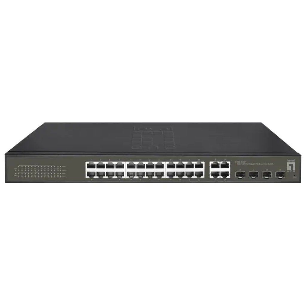 LEVEL ONE LevelOne GES-2128P Switch gestito L2 Gigabit PoE+ 24 porte, 380 W LEVEL ONE LevelOne GES-2128P Switch gestito L2 Gigabit PoE+ 24 porte, 380 W